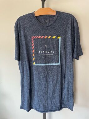 Rip Curl The Search Graphic Tee Heather Blue Tshirt XL Mens